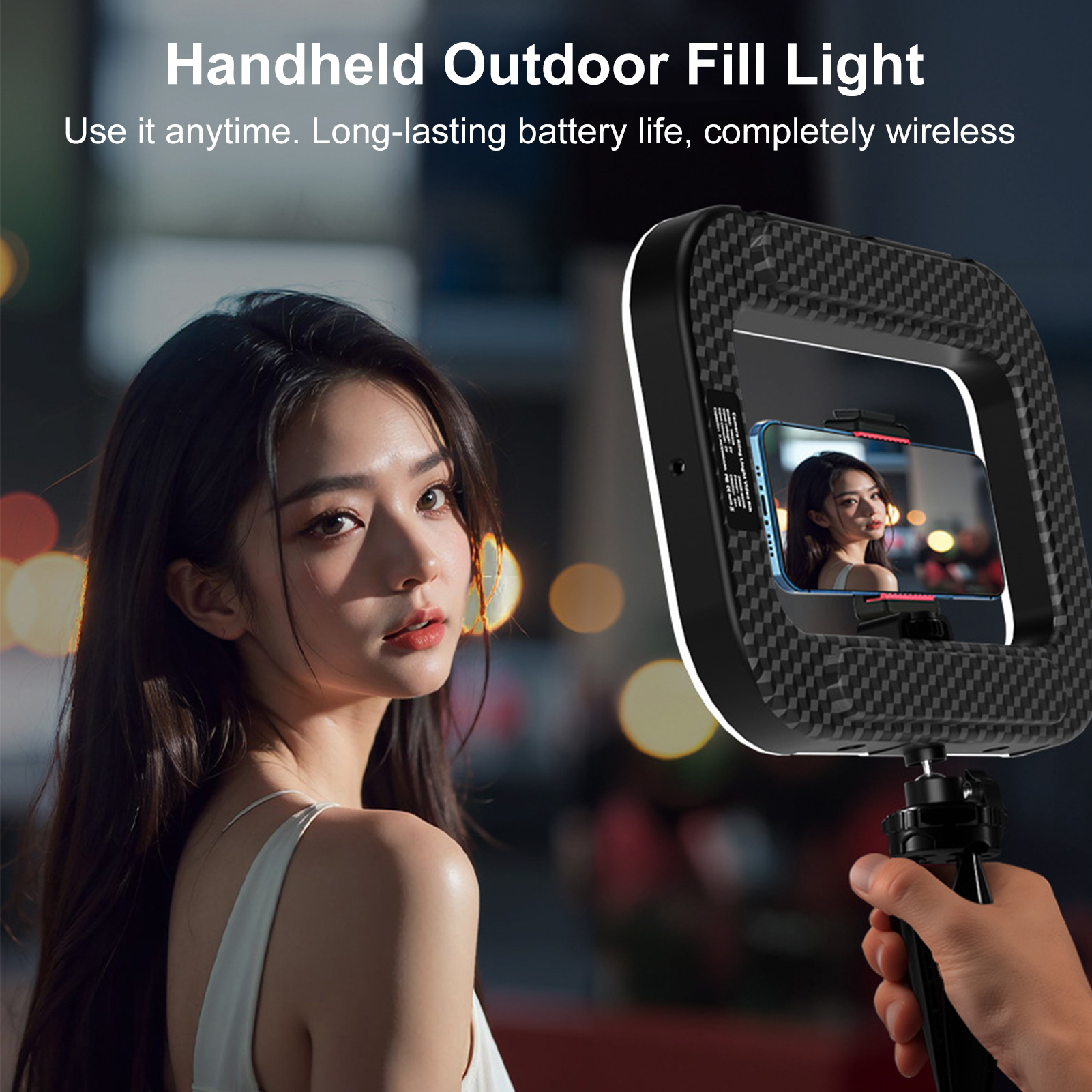 Photography Lighting Product - Rechargeable Cell Phone Light Handheld Phone