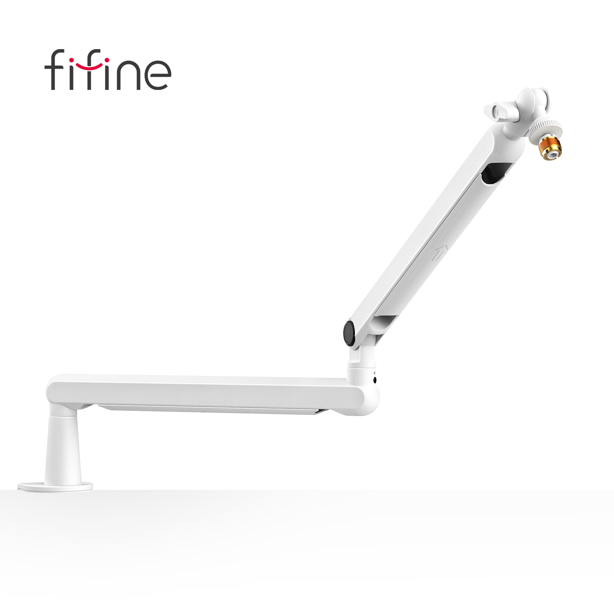 Boom Arm Stand - FIFINE Microphone Boom Arm, Adjustable Low