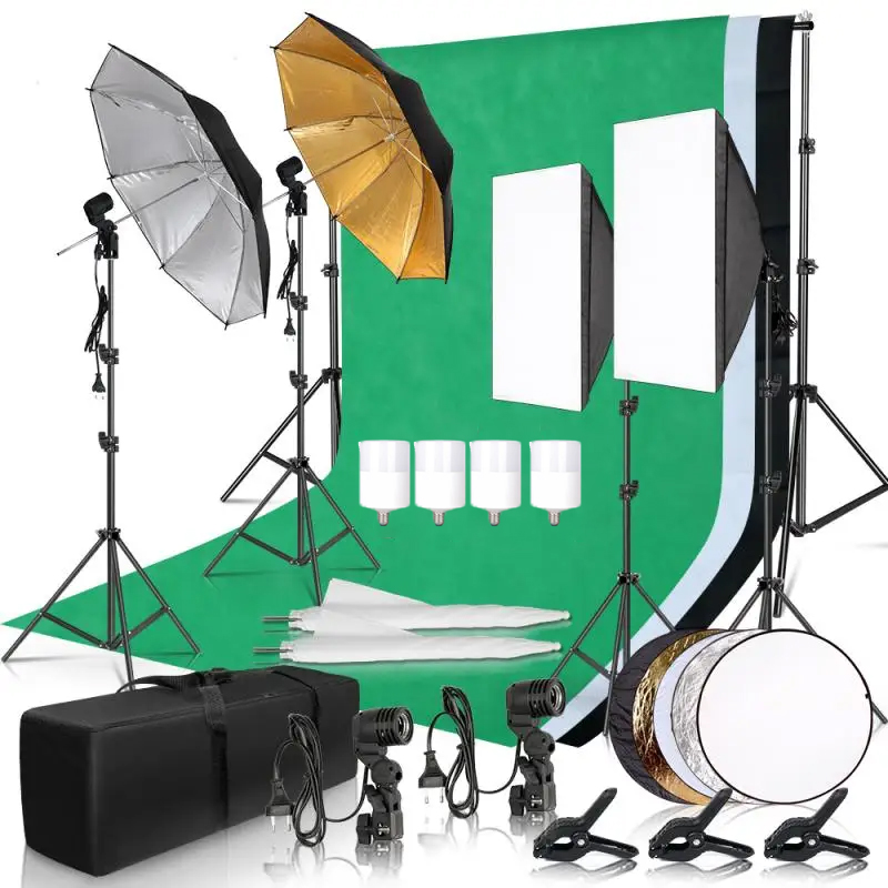 Photography Lighting Uk - Photography Lighting Kit Umbrella Photo Background