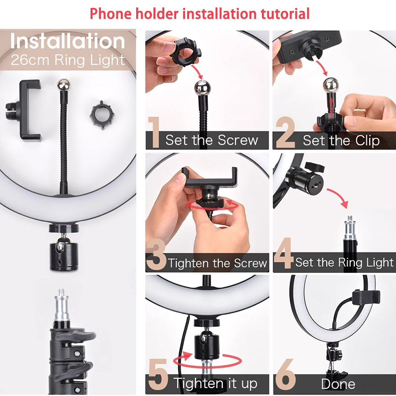 16/26/33cm Selfie Ring Light P - Photography Lighting Continuous 评论和价格