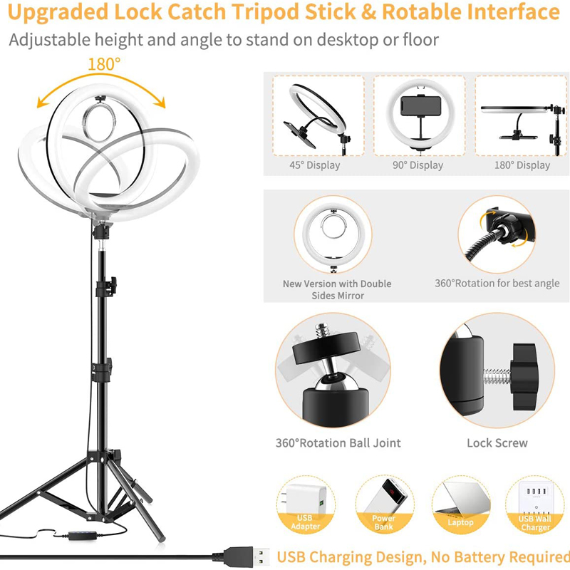 16/26/33cm Selfie Ring Light P - Photography Lighting Continuous 评论和价格