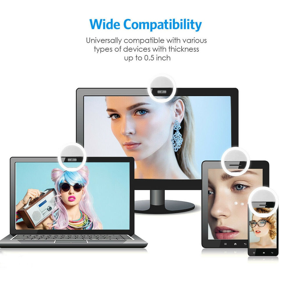 USB Charging LED Selfie Ring L - Photography Lighting Continuous 评论和价格