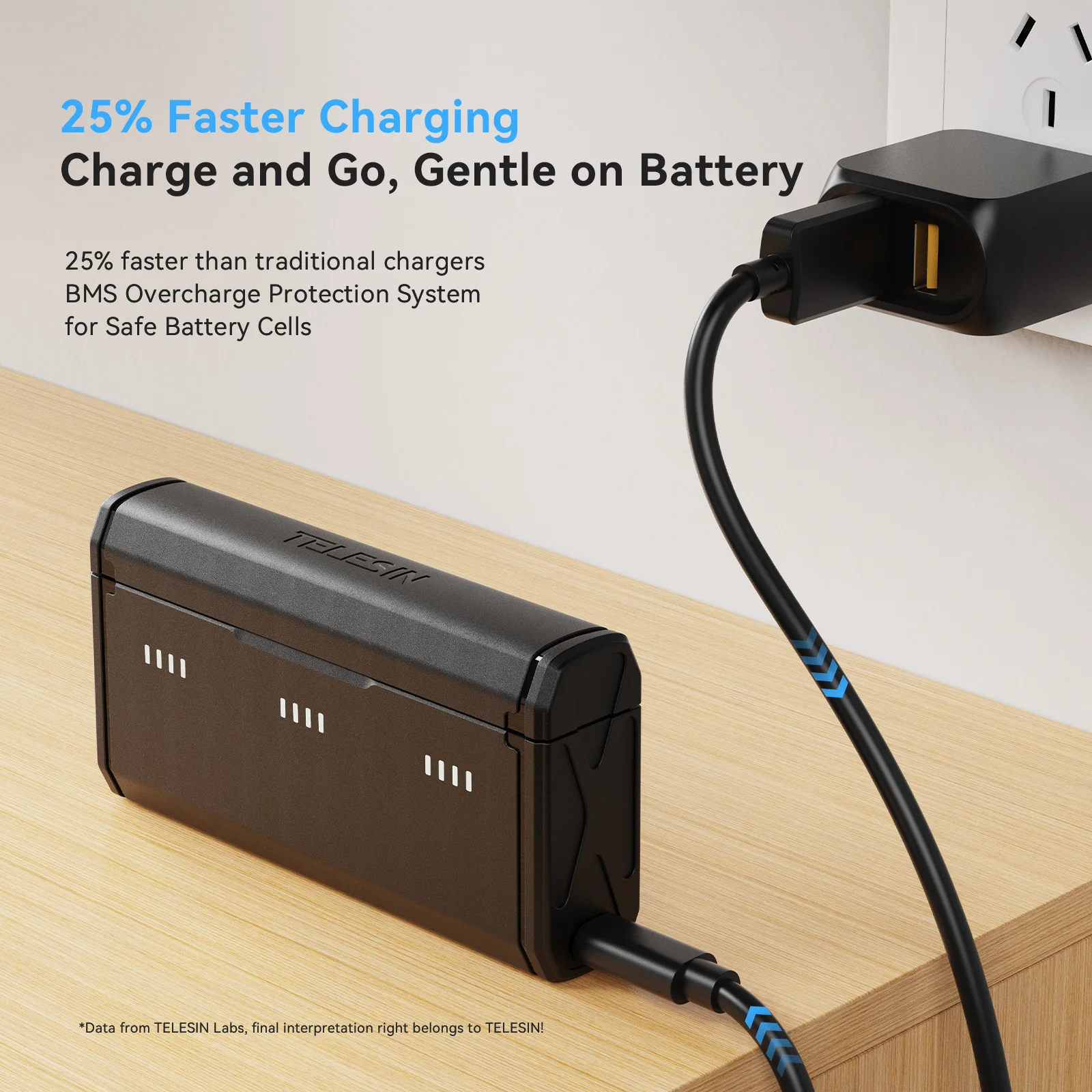 TELESIN Portable Fast Charging - Gopro Action Camera Hero 13 Black 评论和价格
