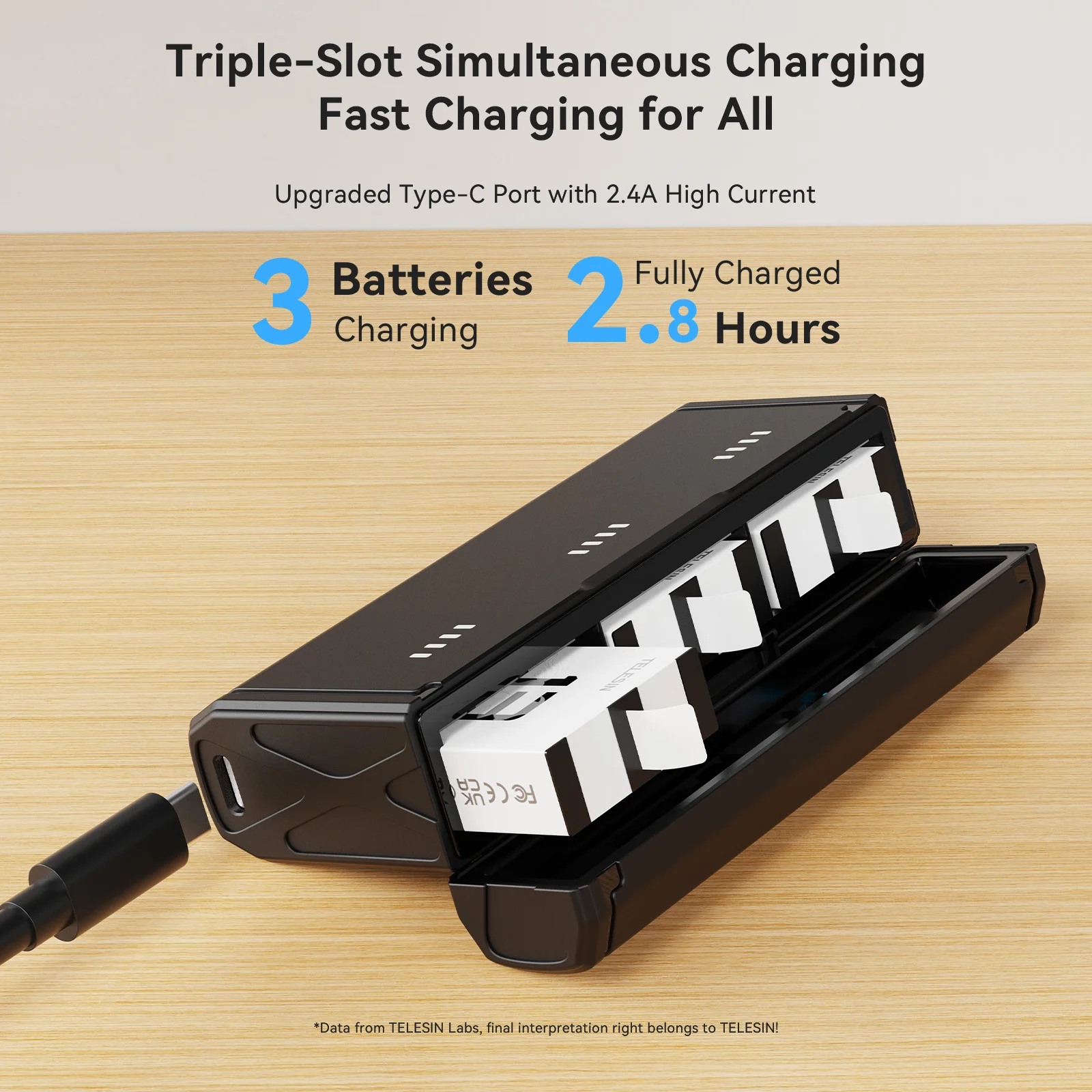 TELESIN Portable Fast Charging - Gopro Action Camera Hero 13 Black 评论和价格