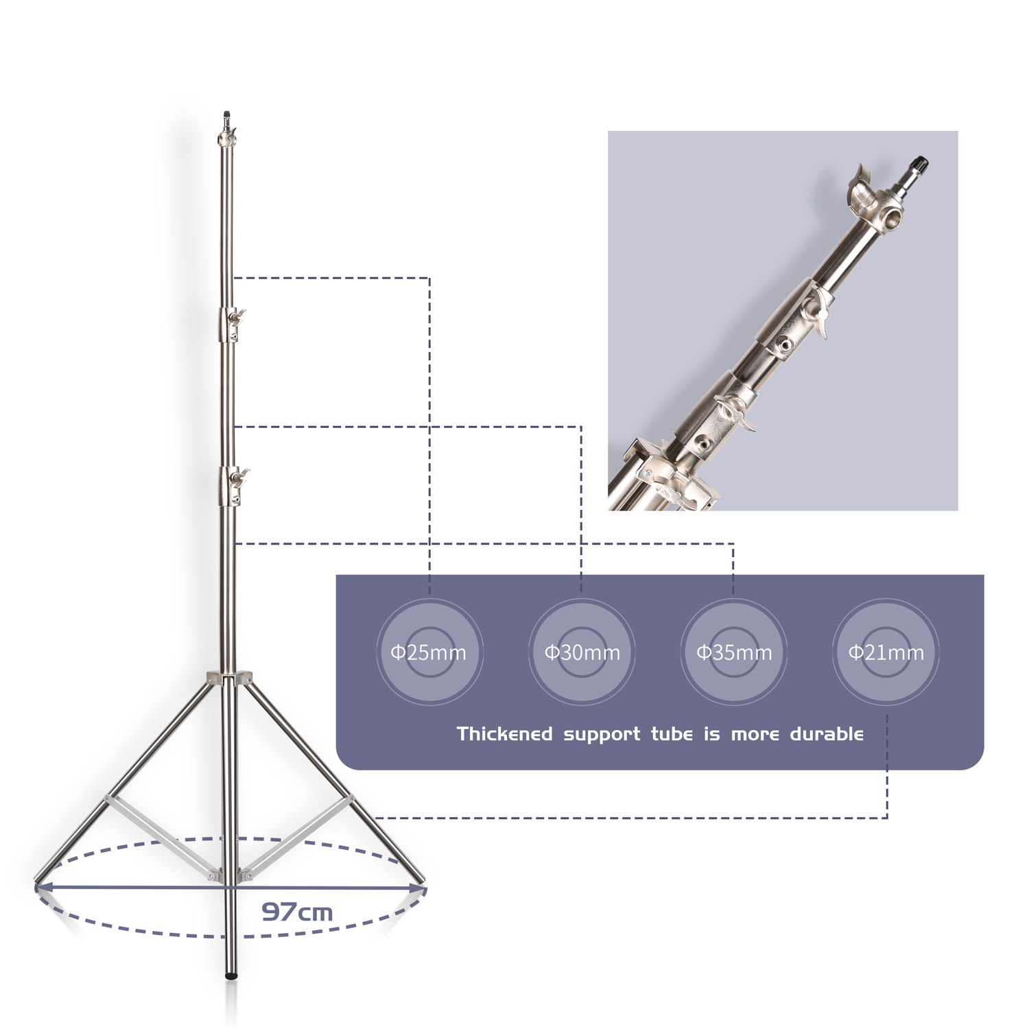 SH 2.8M Stainless Steel Light  - Photography Lighting Softbox 评论和价格