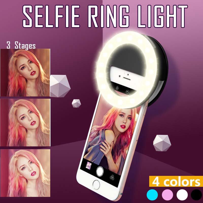 LED Selfie Ring Light 3 Level  - Photography Lighting Continuous 评论和价格
