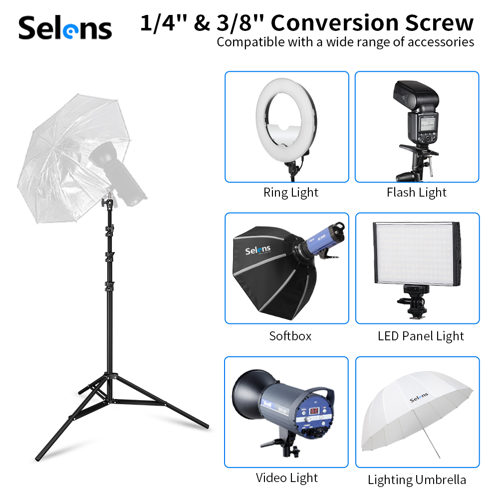 Selens 2.2~3.95m Air-Cushion L - Photography Lighting Softbox 评论和价格
