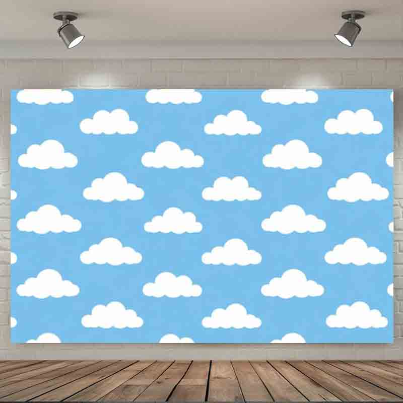 Cartoon Simple Blue Sky White  - Photography Lighting White Background 评论和价格