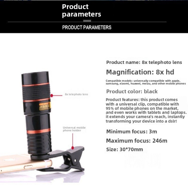 Telephoto Phone Lens Camera Un - Lighting Effect In Photography 评论和价格