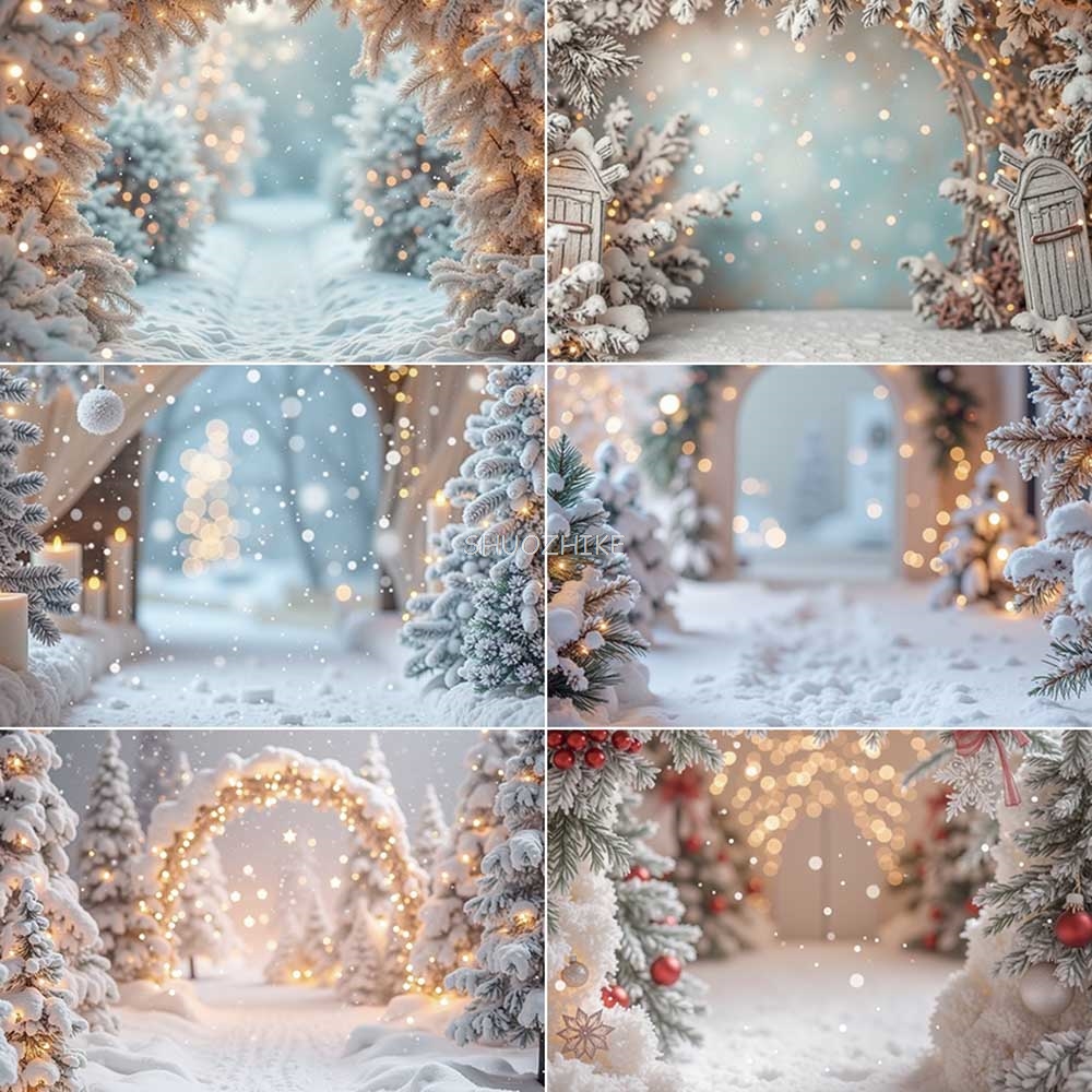 Snow Christmas White Lights Bo - Photography Lighting White Background 评论和价格