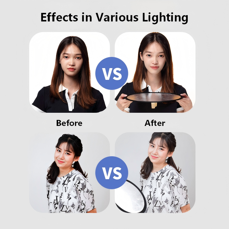 2-in-1 Dual Sided Gold Silver  - Photography Video Lighting Kit 评论和价格