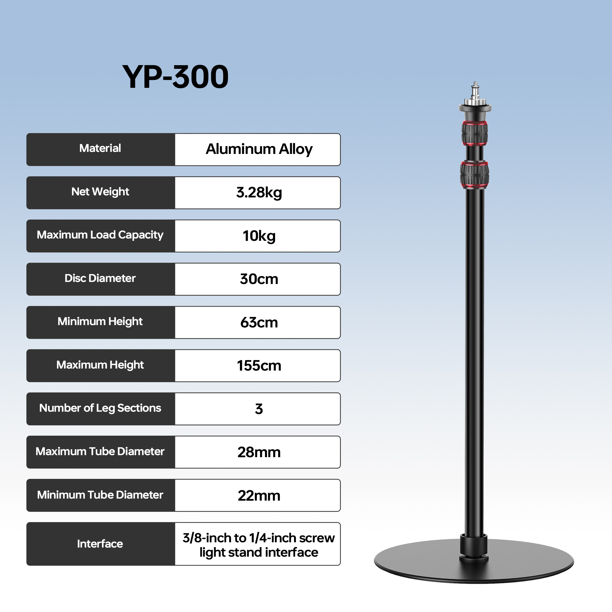 Manbily YP300 1.55M Round base - Photography Lighting Softbox 评论和价格