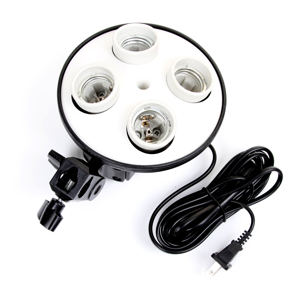 E27 Base Four Lamp Holder  Lig - Photography Lighting Softbox 评论和价格