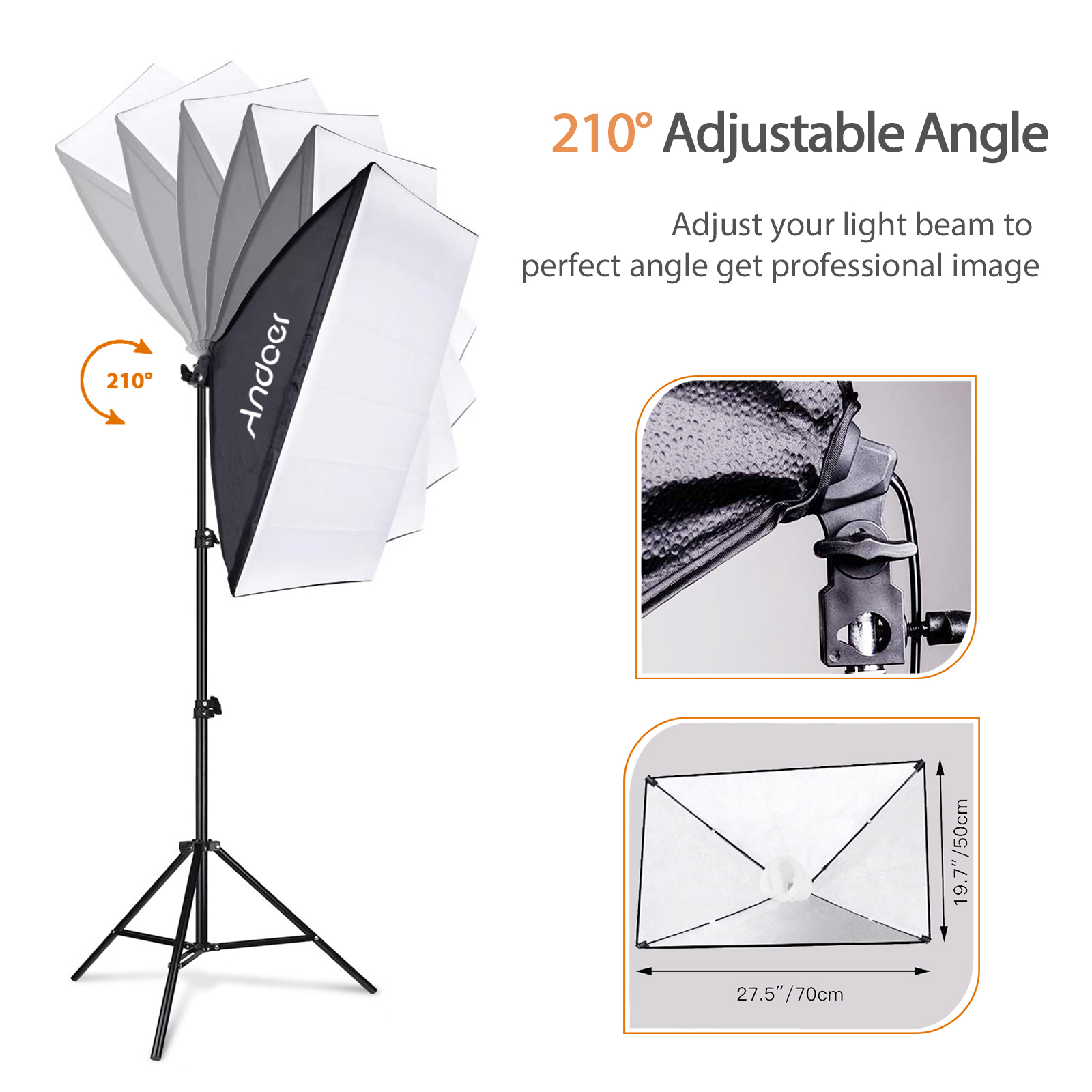 Andoer Studio Photography Ligh - Photography Video Lighting Kit 评论和价格