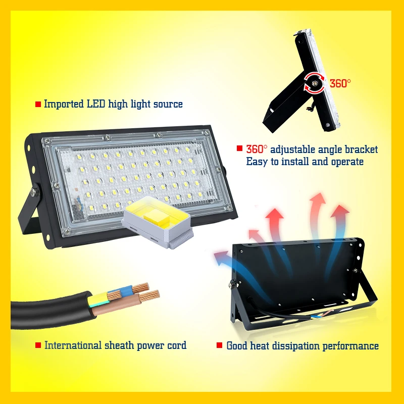 50W 100W Led Flood Light IP65  - Photography Lighting Uk 评论和价格