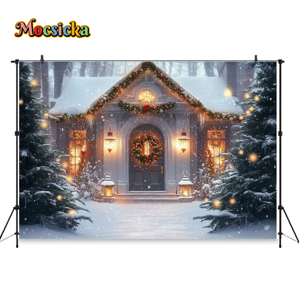 Mocsicka White Christmas Churc - Photography Lighting White Background 评论和价格