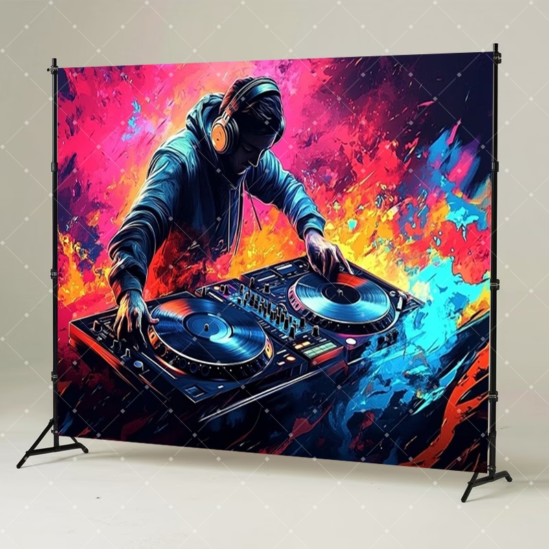 Hip Hop Music DJ Party Decorat - Photography Lighting Product 评论和价格