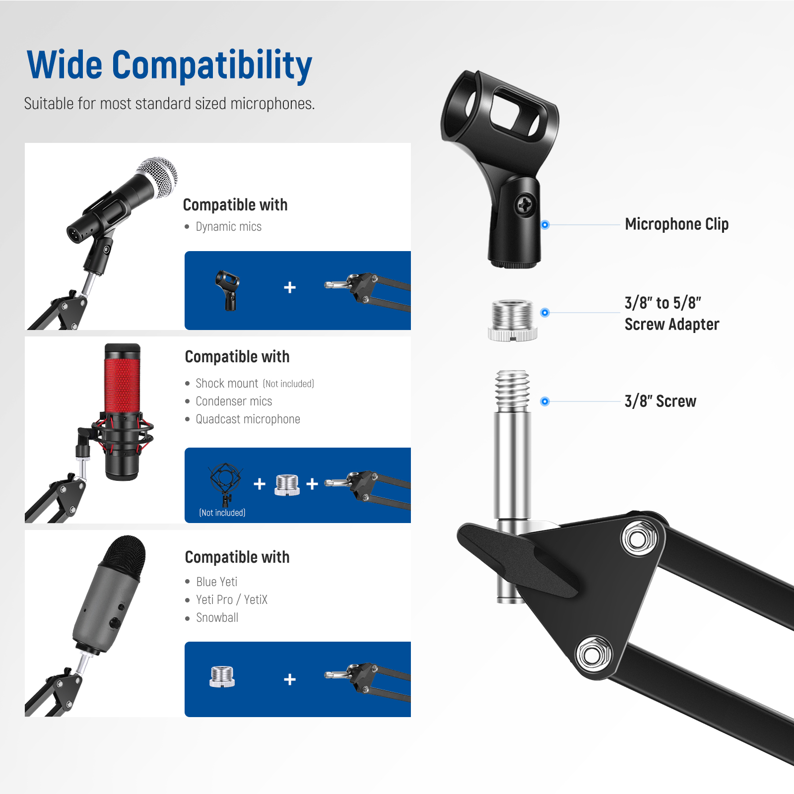 Neewer Microphone Arm Stand, S - Boom Arm Stand 评论和价格