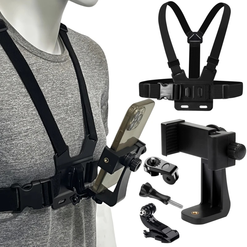 Phone Chest Strap Mount Belt f - Gopro Action Camera Hero 13 Black 评论和价格