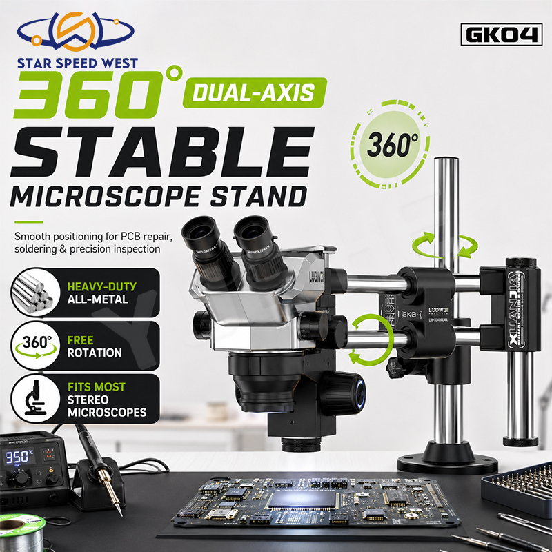 LUOWEI LW-GK04 Dual Axis Doubl - Boom Arm Stand 评论和价格