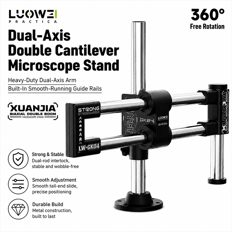LUOWEI LW-GK04 Dual Axis Doubl - Boom Arm Stand 评论和价格