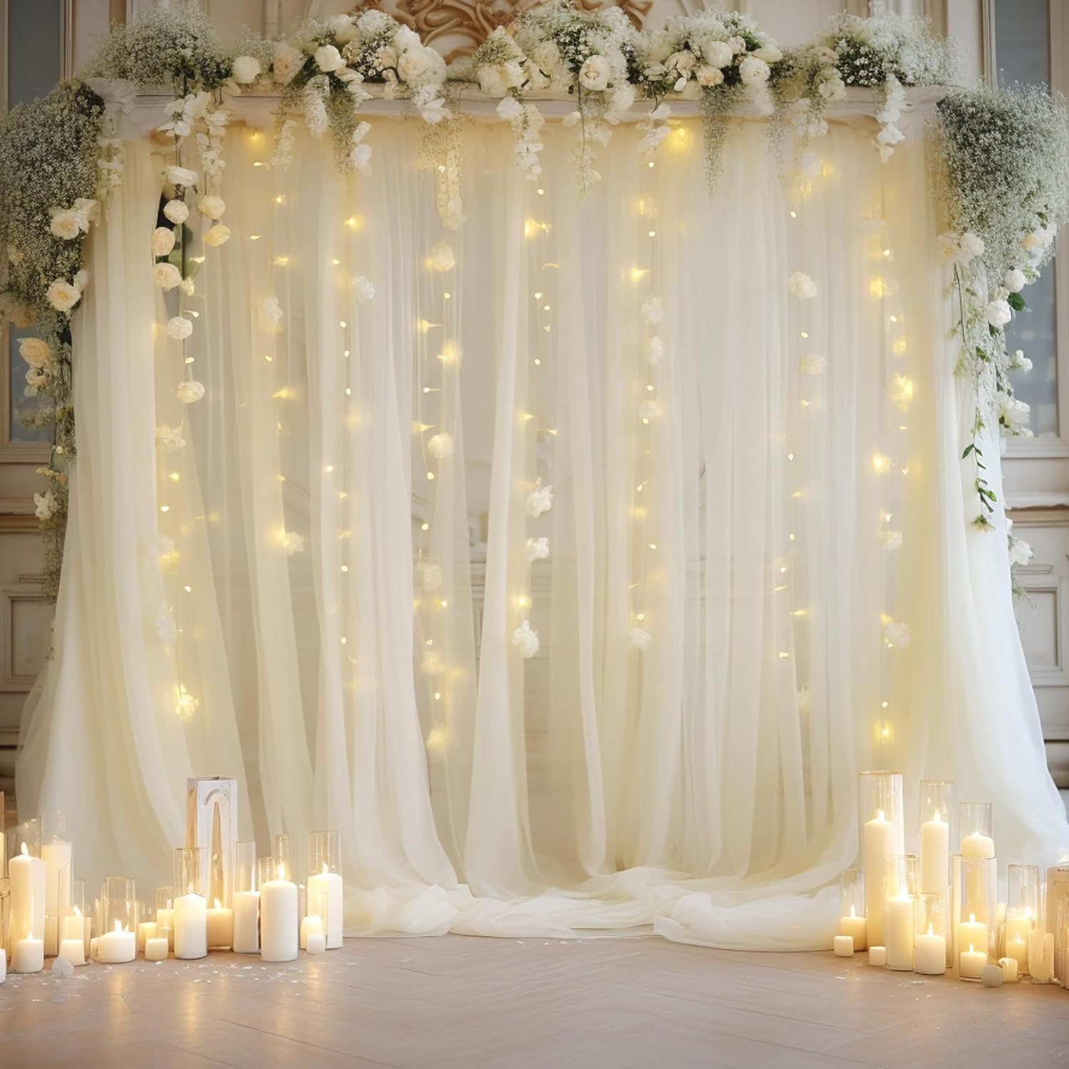 1 Pack Wedding Tulle Backdrop  - Photography Video Lighting Kit 评论和价格